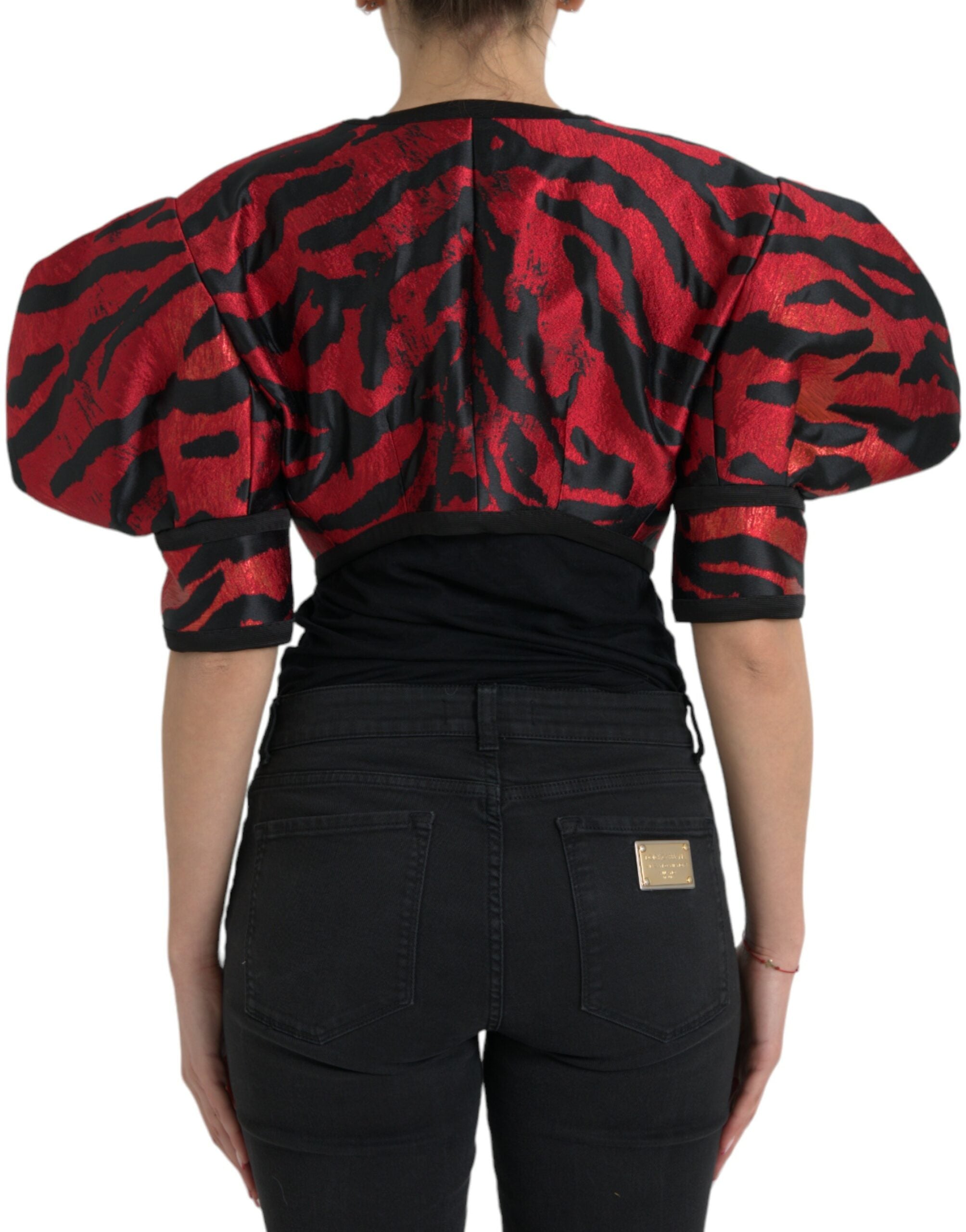 Dolce & Gabbana Elegant Animal Print Coat Jacket