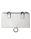 Dolce & Gabbana Elegant White Leather Crossbody Cardholder