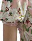 Dolce & Gabbana – Elegantes Etuikleid mit rosa Lilien-Print