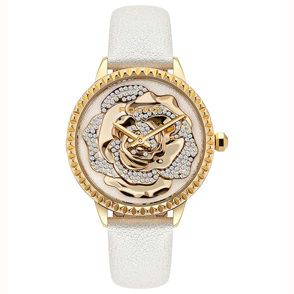 Police Damen-Armbanduhr, goldfarben