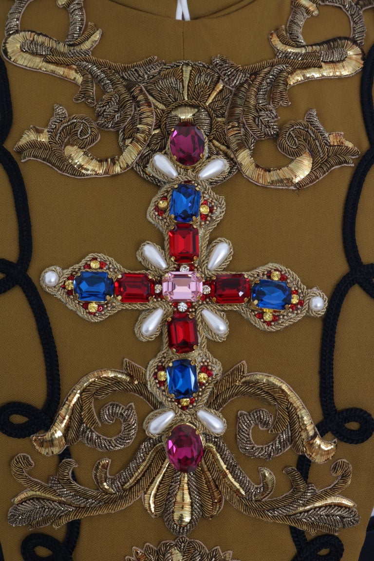 Dolce & Gabbana Runway – Weste mit verziertem Kristallkreuz