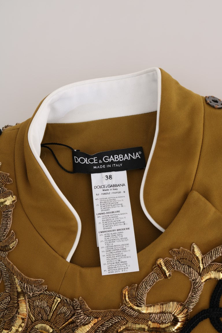 Dolce & Gabbana Chaleco cruzado con cristales adornados Runway
