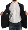 Dolce & Gabbana Gray Striped Wool Jacket Coat Slim Blazer - GENUINE AUTHENTIC BRAND LLC  