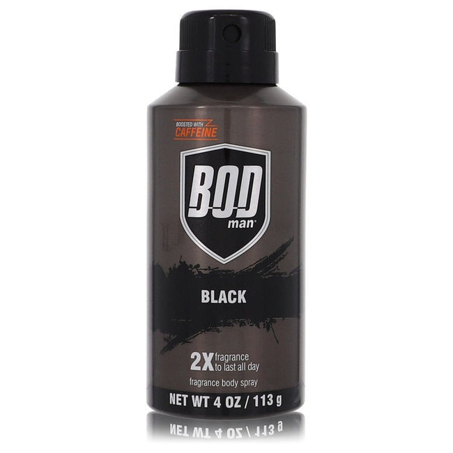 Bod Man Black by Parfums De Coeur Body Spray 4 oz (Men)