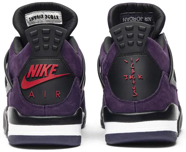 Travis Scott x Air Jordan 4 'Purple Suede - White Midsole' Friends & Family for Unisex