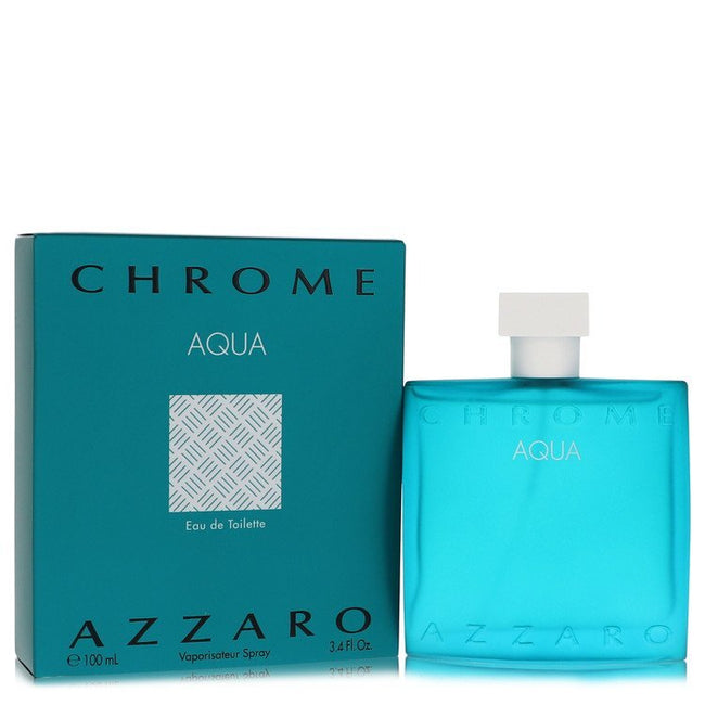 Chrome Aqua by Azzaro Eau De Toilette Spray 3.4 oz (Men)