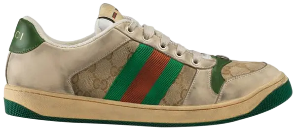Gucci GG Screener Distressed 'GG Canvas' Sneakers for Men