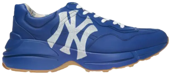 Gucci Rhyton Leather Blue 'NY Yankees' Sneakers for Men