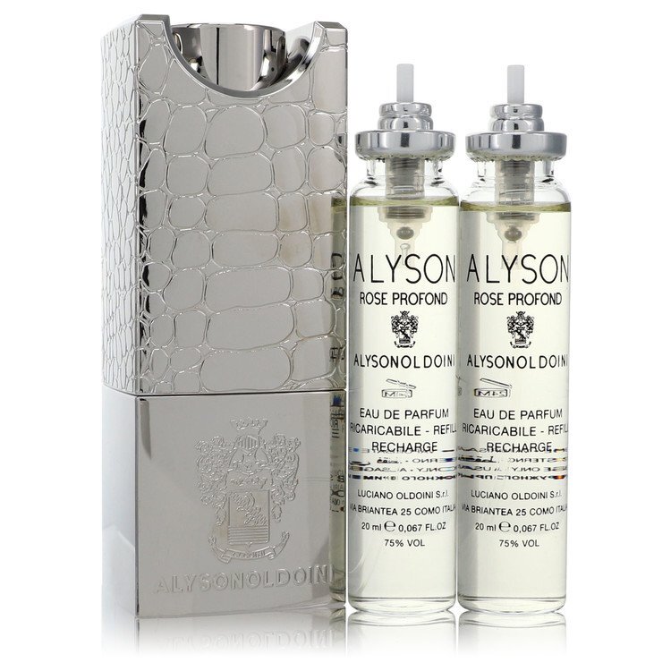 Rose Profond by Alyson Oldoini Eau De Parfum Refillable Spray Includes 3 x 20 ml Refills and Atomizer 2 oz (Women)