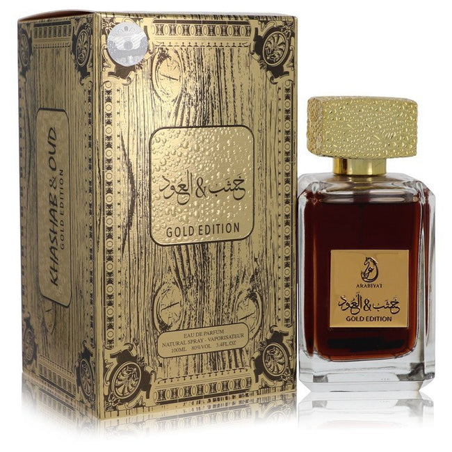 Arabiyat Khashab & Oud Gold Edition by My Perfumes Eau De Parfum Spray (Unisex) 3.4 oz (Men)