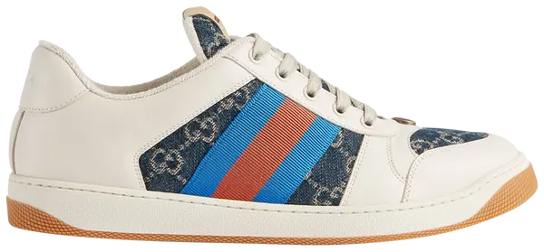 Gucci GG Screener 'GG Canvas - Denim Ivory' Sneakers for Men
