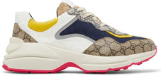 Gucci GG Rhyton 'Beige White Yellow' Sneakers for Men