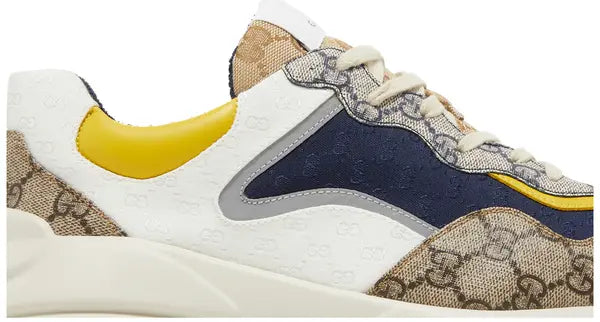 Gucci GG Rhyton 'Beige White Yellow' Sneakers for Men