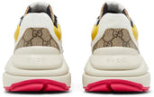 Gucci GG Rhyton 'Beige White Yellow' Sneakers for Men