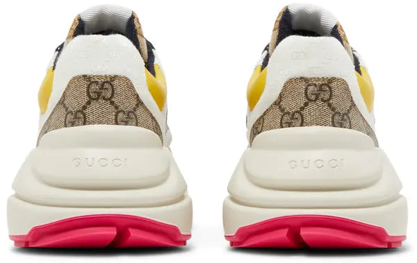Gucci GG Rhyton 'Beige White Yellow' Sneakers for Men