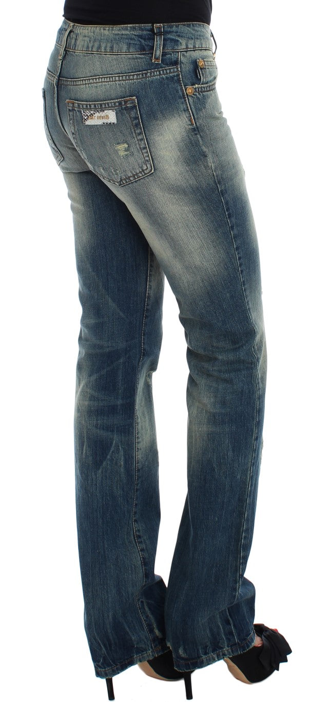 Cavalli – Schlanker, ausgestellter Jeansstoff mit Flair