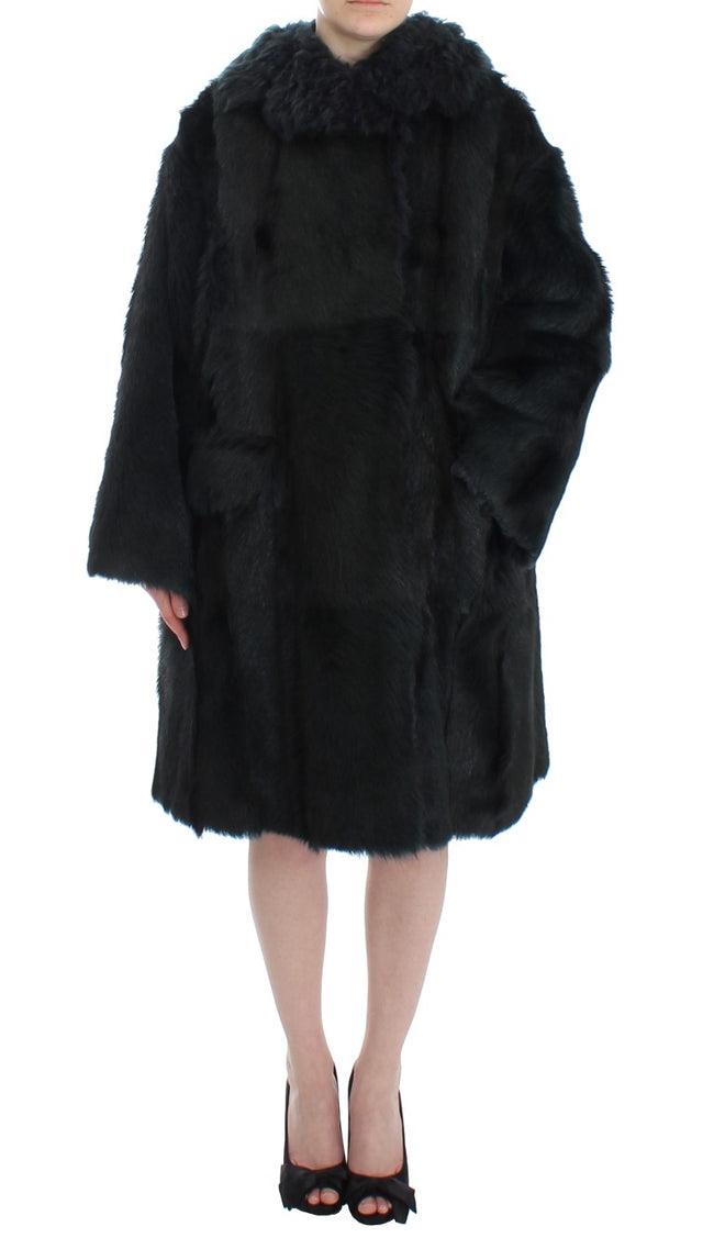 Dolce & Gabbana Exquisita chaqueta de abrigo de piel de oveja