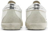 Golden Goose Wmns Superstar 'White Ice Silver' Distressed Leather Sneaker