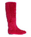 Dolce & Gabbana Elegantes botas de piel de cordero rosa