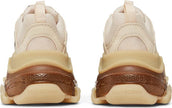 Balenciaga Triple S Clear Sole Crystal Beige Nude Sneakers for Women - GENUINE AUTHENTIC BRAND LLC  