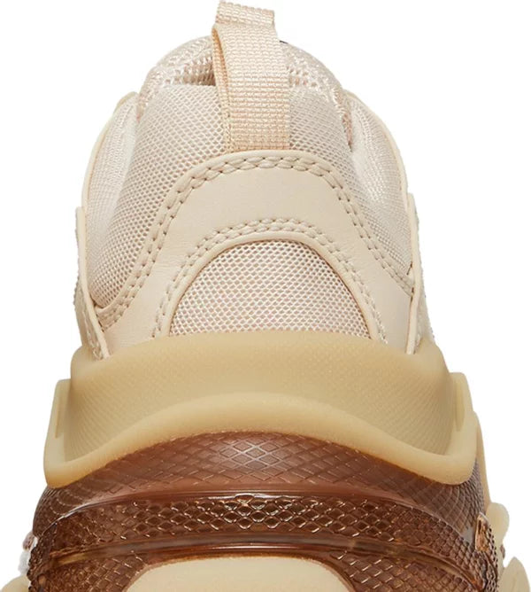 Balenciaga Triple S Clear Sole Crystal Beige Nude Sneakers for Women - GENUINE AUTHENTIC BRAND LLC  
