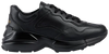 Gucci Wmns Rhyton 'Triple Black' all-black leather sneaker with chunky sole and tonal detailing.

