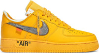 Nike Air Force 1 Low OFF-WHITE University Gold Metallic Silver (2021) Sneakers for Men - GENUINE AUTHENTIC BRAND LLC  