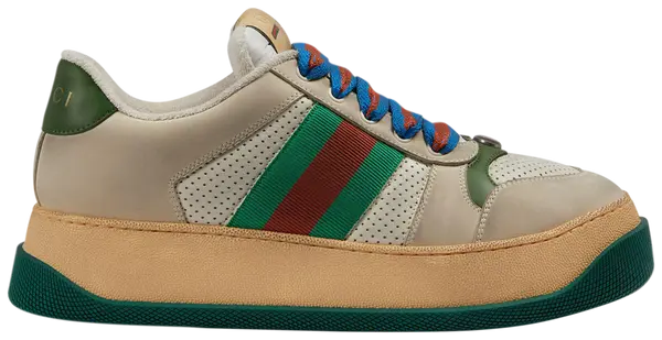 Gucci Screener Sneaker 'Off White Green Red' Sneakers for Men