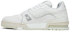 Louis Vuitton Trainer Low 'White' Monochrome Leather Sneaker