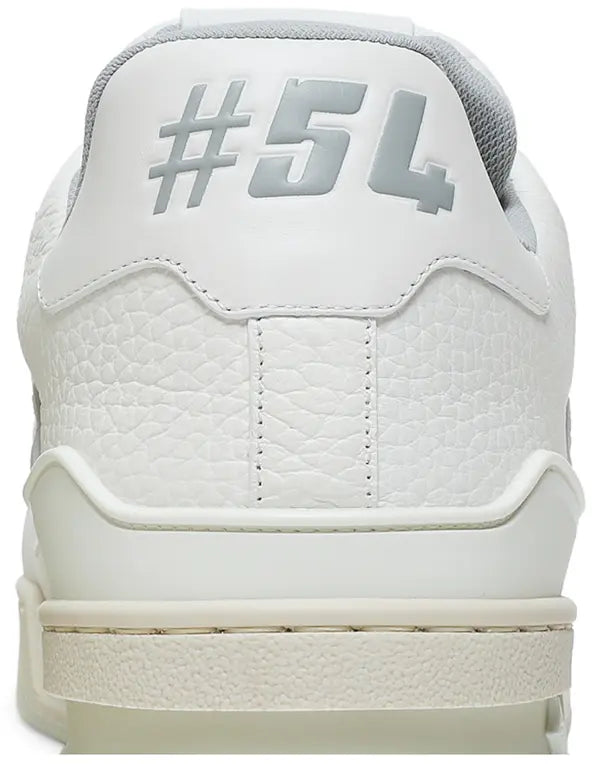 Louis Vuitton Trainer Low 'White' Monochrome Leather Sneaker