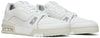 Louis Vuitton Trainer Low 'White' Monochrome Leather Sneaker