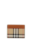 Burberry Chic Multicolor Check Print Card Holder