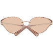 Roberto Cavalli Rose Gold Oval Mirrored Sunglasses