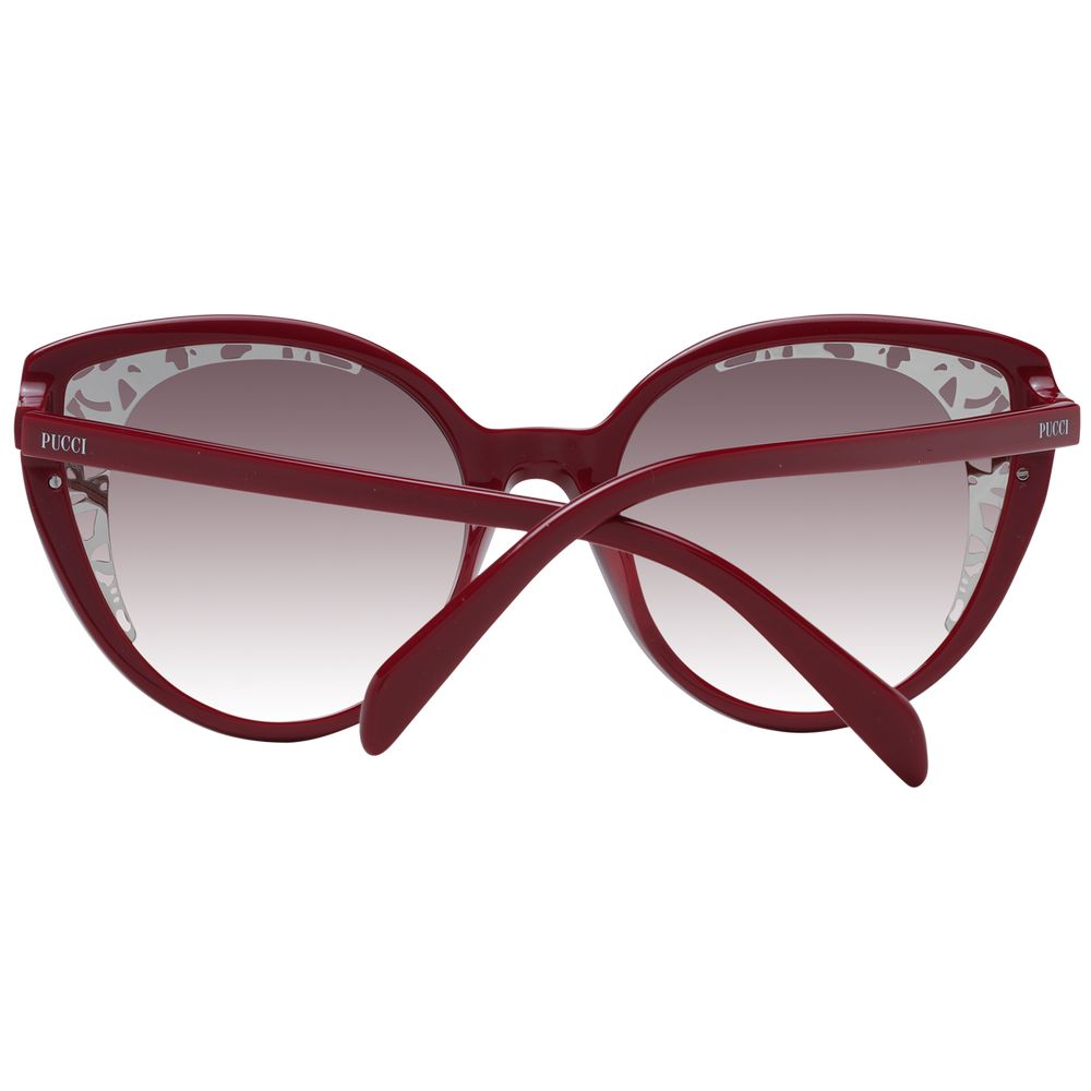 Emilio Pucci Rote Damen-Sonnenbrille