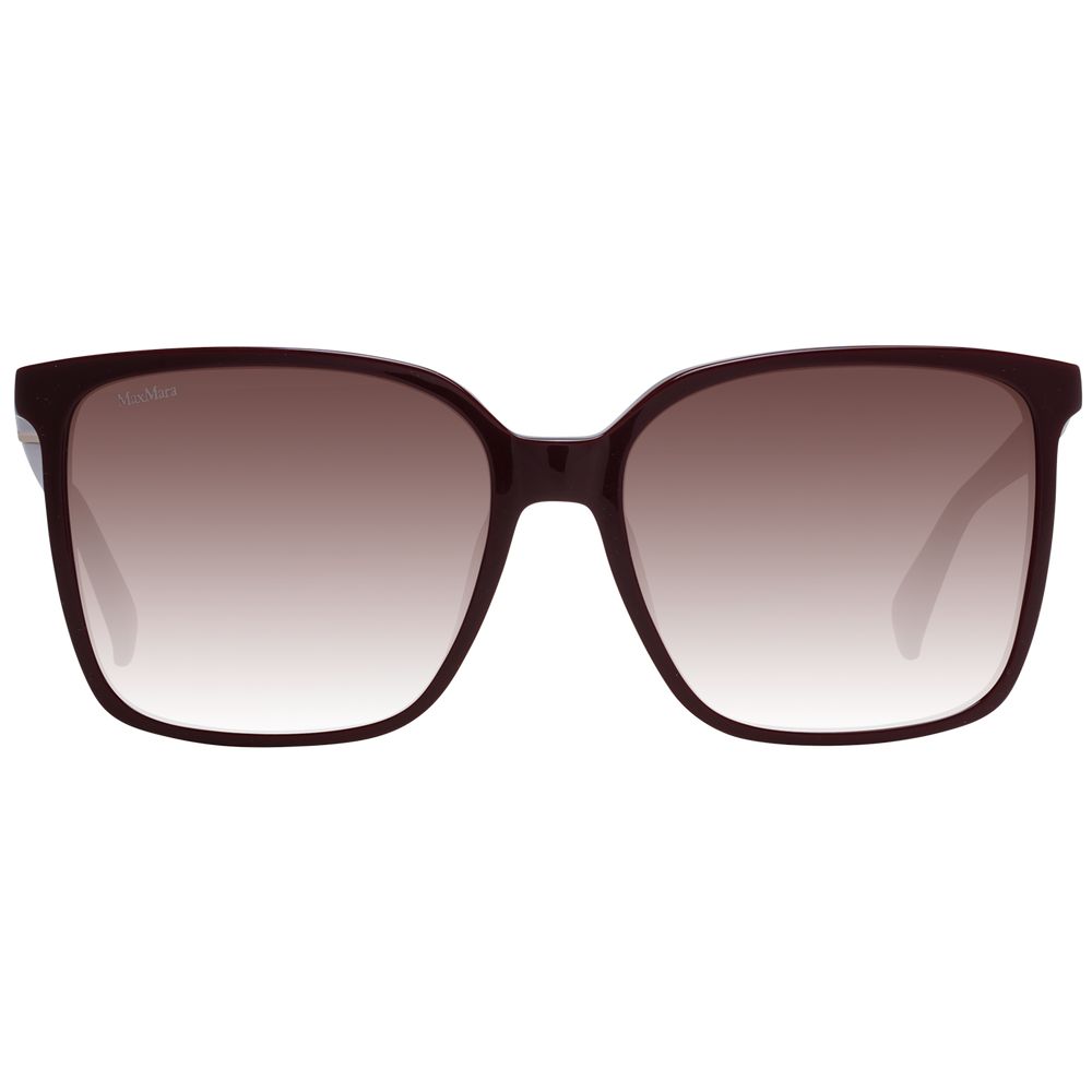 Max Mara – Burgunderrote Sonnenbrille für Damen