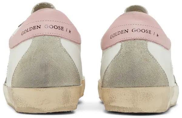 Golden Goose Wmns Superstar 'White Pink' Distressed Leather Sneaker