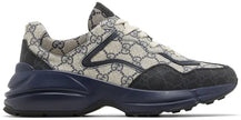 Gucci GG Rhyton 'Beige Blue Monogram' Sneakers for Men