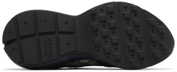 Gucci GG Rhyton 'Beige Blue Monogram' Sneakers for Men