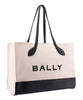 Bally – Elegante, zweifarbige Tote-Umhängetasche aus Leder