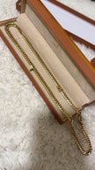 18Karat 100 Gram Gold Chain Necklace 24” M LINK MADE IN JAPAN