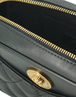 Versace – Elegante kleine Umhängetasche aus schwarzem Leder