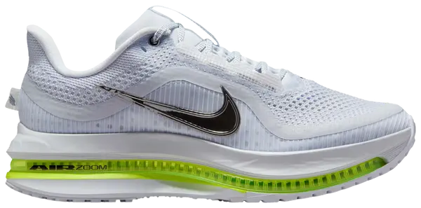 Nike Women's Pegasus Premium 'After Dark Tour' in Football Grey with reflective mesh and metallic silver Swoosh.