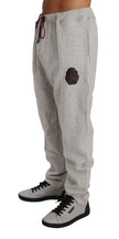 Billionaire Italian Couture Jersey de algodón gris Pantalones Chándal