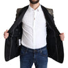 Dolce & Gabbana Elegant Metallic Jacquard Slim Blazer Jacket