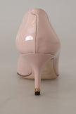 Dolce & Gabbana Zapatos de tacón tipo gatito de charol rosa