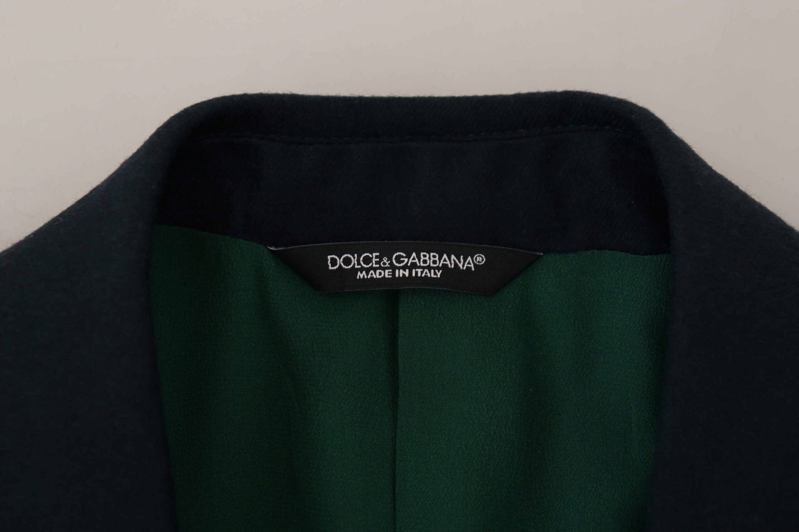 Dolce & Gabbana Eleganter blauer Blazer aus Kaschmir-Seidenmischung