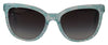 Dolce & Gabbana Elegant Blue Lace Detail Sunglasses