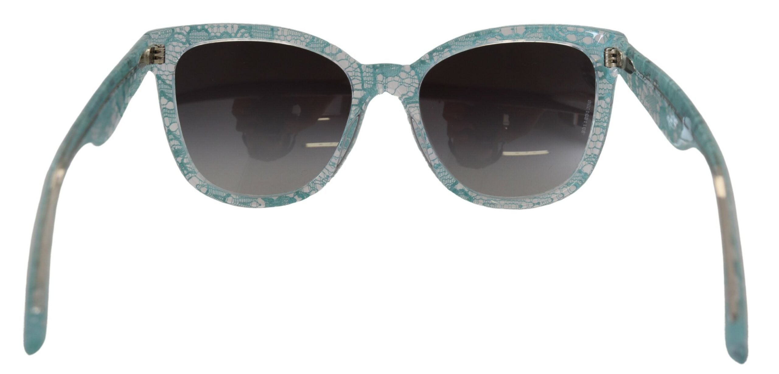 Dolce & Gabbana Elegante Sonnenbrille mit blauem Spitzendetail