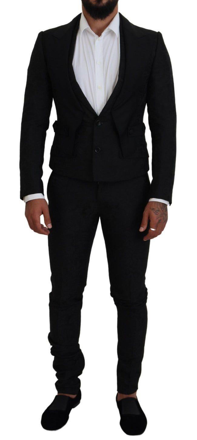 Dolce & Gabbana Eleganter schwarzer Martini-Anzug für den modernen Mann