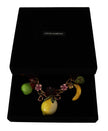 Dolce & Gabbana Collar elegante dorado con frutas de Sicilia